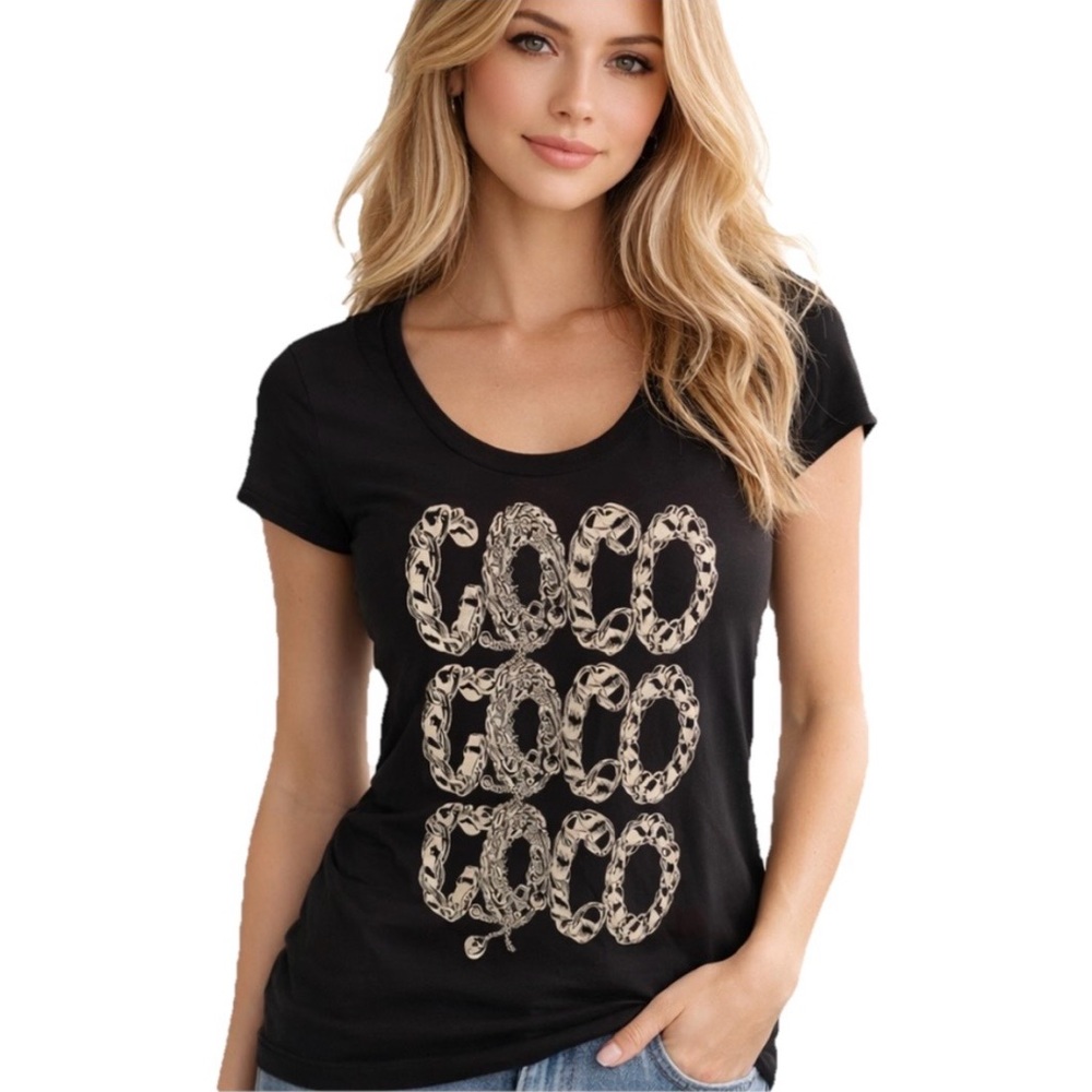 Lauren Moshi Limited Edition Coco Women’s Black Cotton Tank Top Size Small